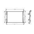 Radiateur, refroidissement du moteur AVA QUALITY COOLING [DN2278]