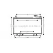 Radiateur, refroidissement du moteur AVA QUALITY COOLING [DN2304]