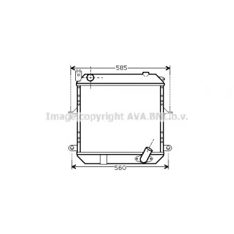 Radiateur, refroidissement du moteur AVA QUALITY COOLING DN2327