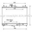 AVA QUALITY COOLING DN2375 - Radiateur, refroidissement du moteur