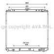 Radiateur, refroidissement du moteur AVA QUALITY COOLING [DN2399]