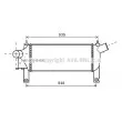 AVA QUALITY COOLING DN4339 - Intercooler, échangeur