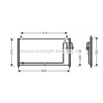 Condenseur, climatisation AVA QUALITY COOLING DN5200