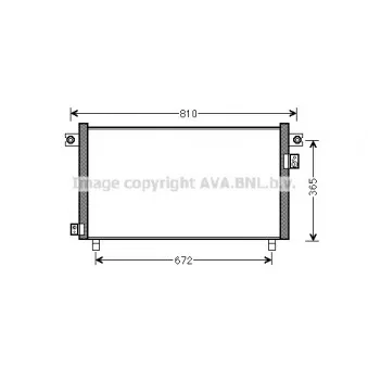 Condenseur, climatisation AVA QUALITY COOLING OEM 92110wg10a