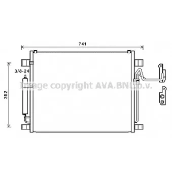 Condenseur, climatisation AVA QUALITY COOLING DN5398D