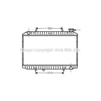 AVA QUALITY COOLING DNA2149 - Radiateur, refroidissement du moteur