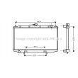 Radiateur, refroidissement du moteur AVA QUALITY COOLING [DNA2181]