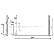 Condenseur, climatisation AVA QUALITY COOLING [DNA5406]