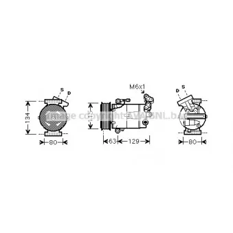 AVA QUALITY COOLING DNK334 - Compresseur, climatisation