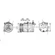 Compresseur, climatisation AVA QUALITY COOLING [DNK341]