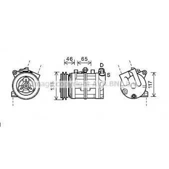 AVA QUALITY COOLING DNK341 - Compresseur, climatisation