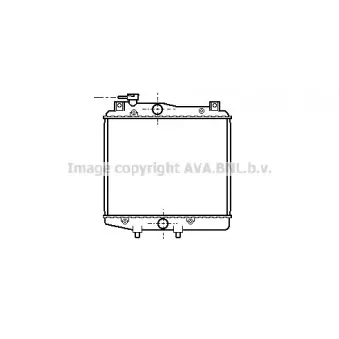 Radiateur, refroidissement du moteur AVA QUALITY COOLING DU2013