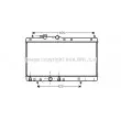 Radiateur, refroidissement du moteur AVA QUALITY COOLING [DU2053]