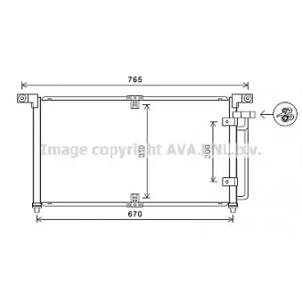 Condenseur, climatisation AVA QUALITY COOLING DW5113 Condenseur, climatisation AVA QUALITY COOLING DW5113