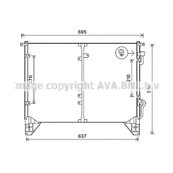 AVA QUALITY COOLING DW5116 - Condenseur, climatisation