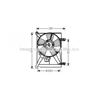 Ventilateur, refroidissement du moteur VEMO V51-01-0001