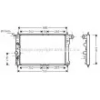 Radiateur, refroidissement du moteur AVA QUALITY COOLING [DWA2015]