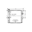 Radiateur, refroidissement du moteur AVA QUALITY COOLING [FD2026]