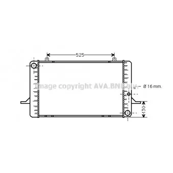 AVA QUALITY COOLING FD2049 - Radiateur, refroidissement du moteur