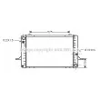 Radiateur, refroidissement du moteur AVA QUALITY COOLING [FD2050]