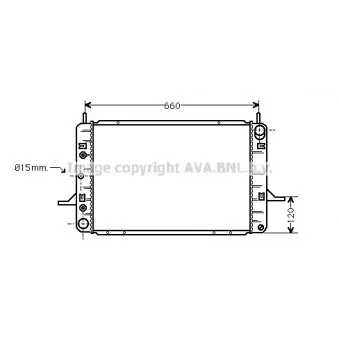Radiateur, refroidissement du moteur AVA QUALITY COOLING FD2124