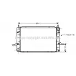 Radiateur, refroidissement du moteur AVA QUALITY COOLING [FD2139]