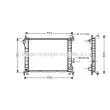 Radiateur, refroidissement du moteur AVA QUALITY COOLING [FD2263]