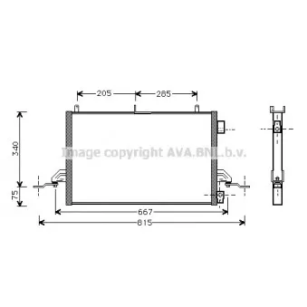 Condenseur, climatisation AVA QUALITY COOLING FD5242