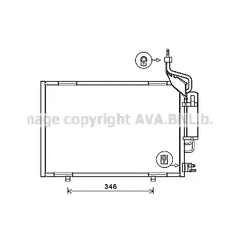 Condenseur, climatisation AVA QUALITY COOLING FD5597D