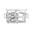 Ventilateur, refroidissement du moteur AVA QUALITY COOLING [FD7519]