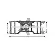 Ventilateur, refroidissement du moteur AVA QUALITY COOLING [FD7540]