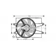 Ventilateur, refroidissement du moteur AVA QUALITY COOLING [FD7542]
