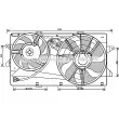 Ventilateur, refroidissement du moteur AVA QUALITY COOLING [FD7549]