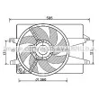 Ventilateur, refroidissement du moteur AVA QUALITY COOLING [FD7551]