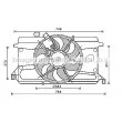 Ventilateur, refroidissement du moteur AVA QUALITY COOLING [FD7573]