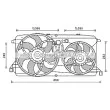 Ventilateur, refroidissement du moteur AVA QUALITY COOLING [FD7579]