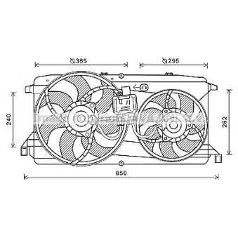 Ventilateur, refroidissement du moteur NRF 47265