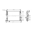 AVA QUALITY COOLING FDA2368 - Radiateur, refroidissement du moteur