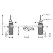 Filtre déshydratant, climatisation AVA QUALITY COOLING [FDD293]