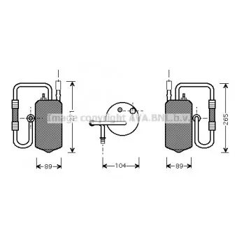 Filtre déshydratant, climatisation AVA QUALITY COOLING FDD349