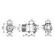 AVA QUALITY COOLING FDK570 - Compresseur, climatisation