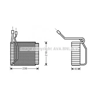 AVA QUALITY COOLING FDV110 - Evaporateur climatisation