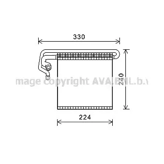 Evaporateur climatisation AVA QUALITY COOLING FDV458