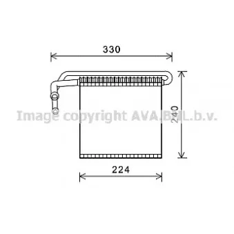 Evaporateur climatisation AVA QUALITY COOLING FDV459