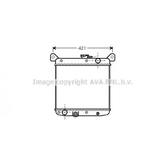 Radiateur, refroidissement du moteur AVA QUALITY COOLING FT2010