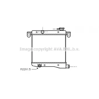 Radiateur, refroidissement du moteur AVA QUALITY COOLING FT2012