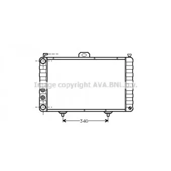 Radiateur, refroidissement du moteur AVA QUALITY COOLING FT2020