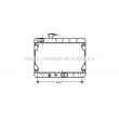 Radiateur, refroidissement du moteur AVA QUALITY COOLING [FT2022]