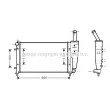 Radiateur, refroidissement du moteur AVA QUALITY COOLING [FT2290]