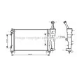 Radiateur, refroidissement du moteur AVA QUALITY COOLING [FT2308]